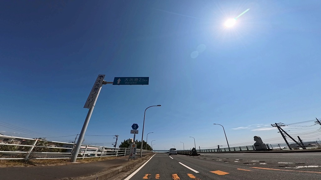 大洗海岸 サンビーチ通り 大洗海岸通り